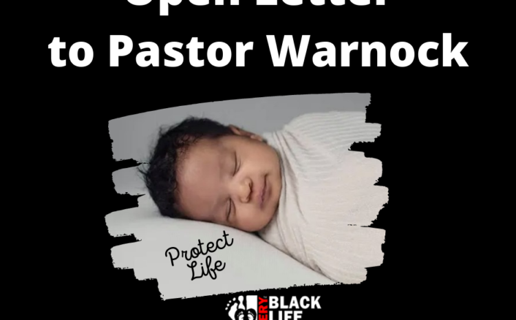 Open letter to Pastor Warnock